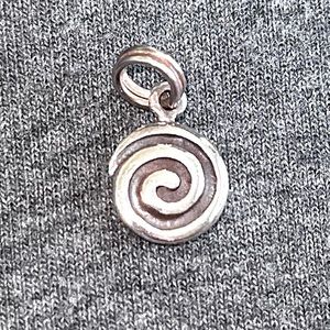 Silver Swirl Charm